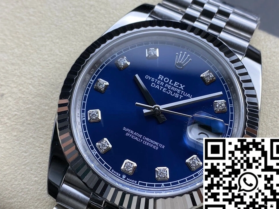 Datejust Dial M126334-0016 Factory Clean Blue Rolex 0407